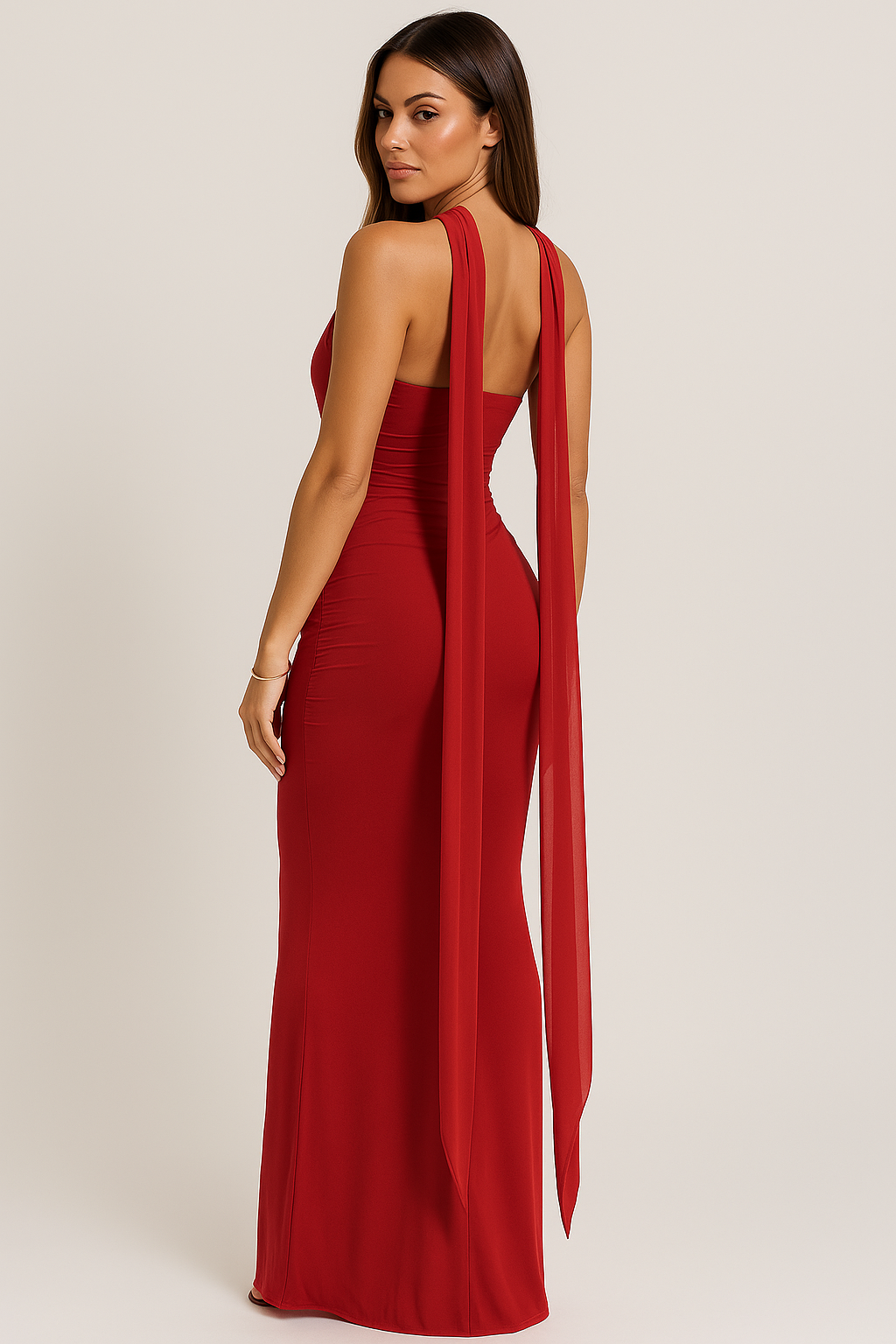 AUREN™ | Elegant Strapless Choker Dress