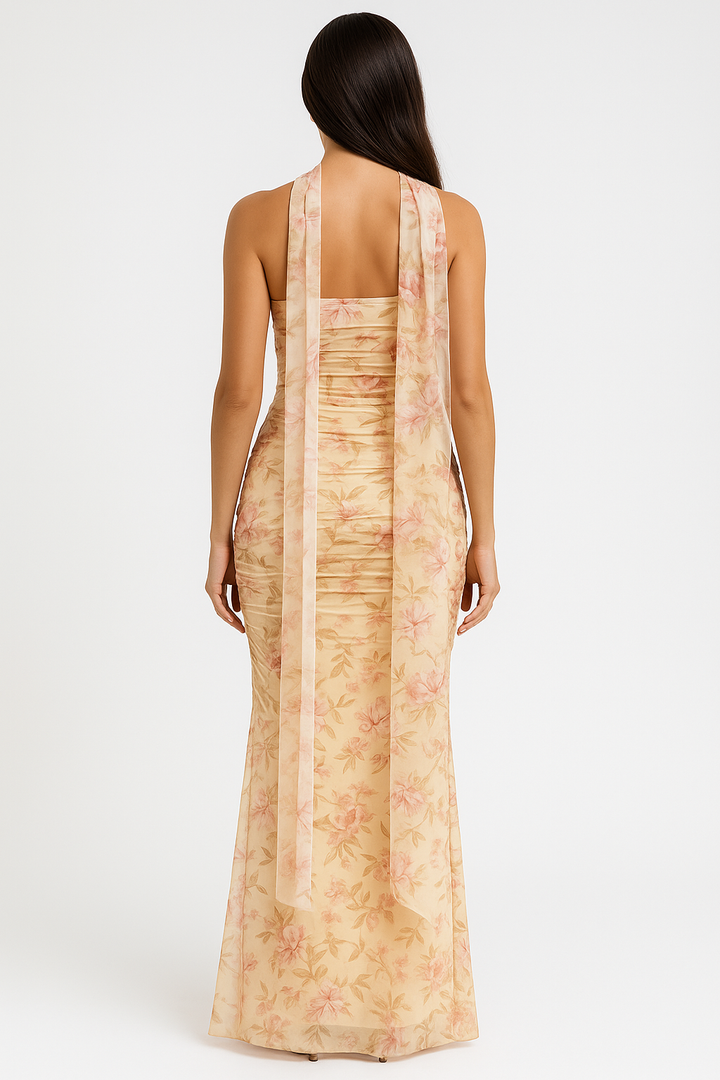 AUREN™ | Elegant Strapless Choker Dress