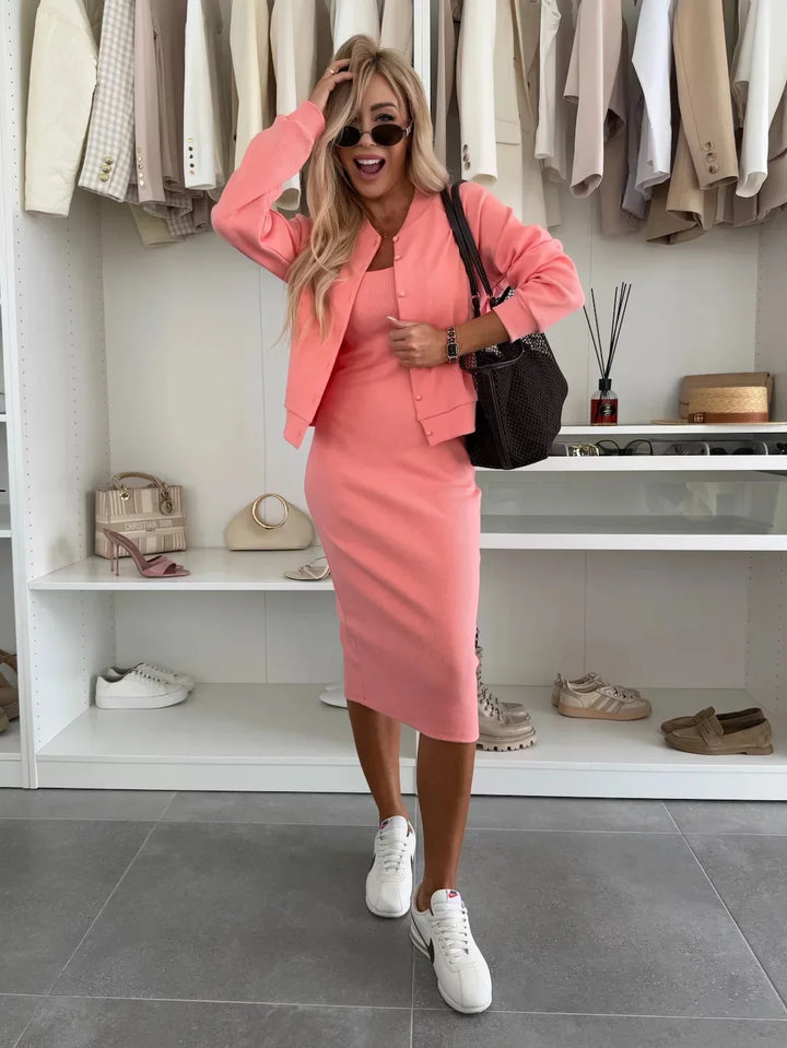 Manon | Comfortable Midi Dress & Jacket