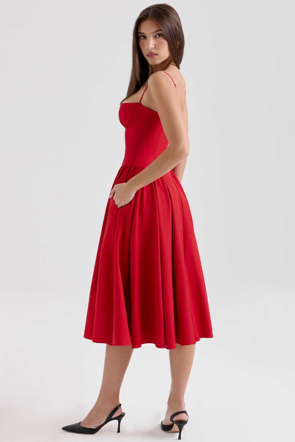 Marvelle™ | Corset Midi Dress