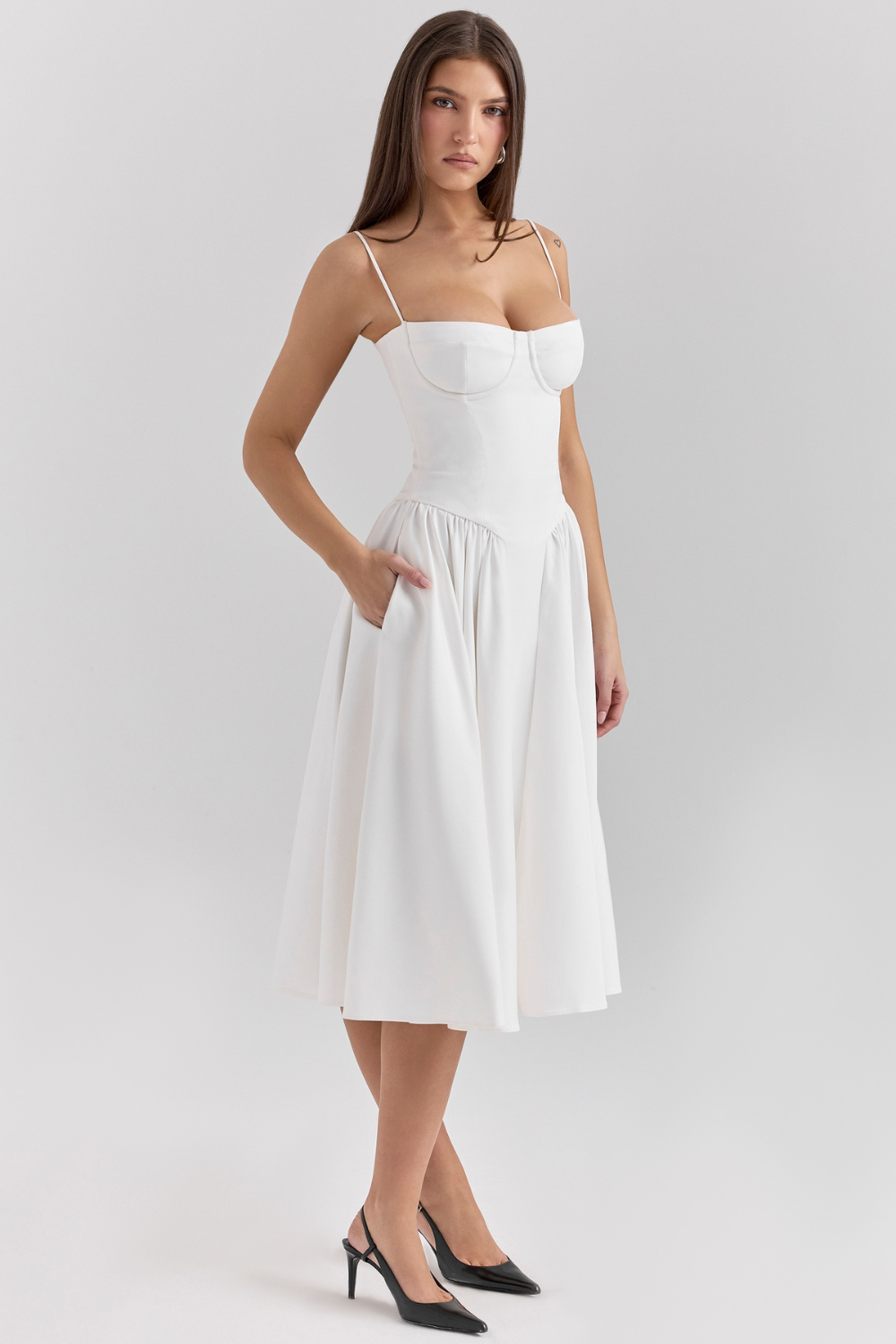 Marvelle™ | Corset Midi Dress