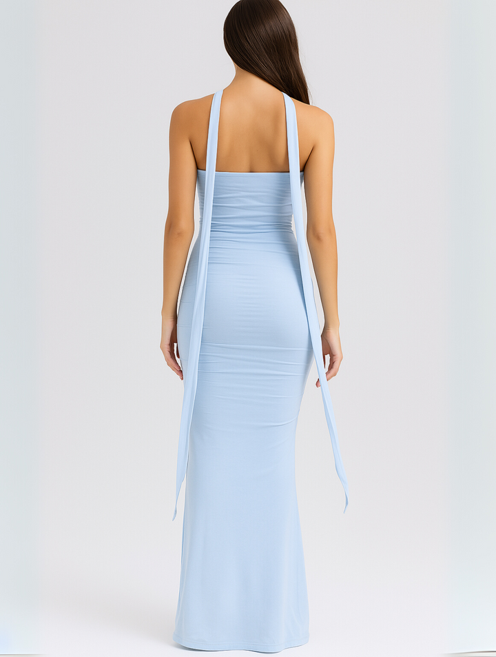 AUREN™ | Elegant Strapless Choker Dress