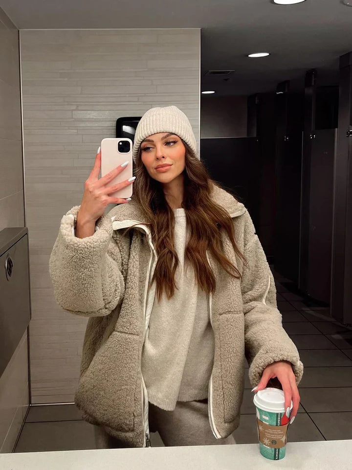 Clyraa Anastasia | Plush Winter City Jacket