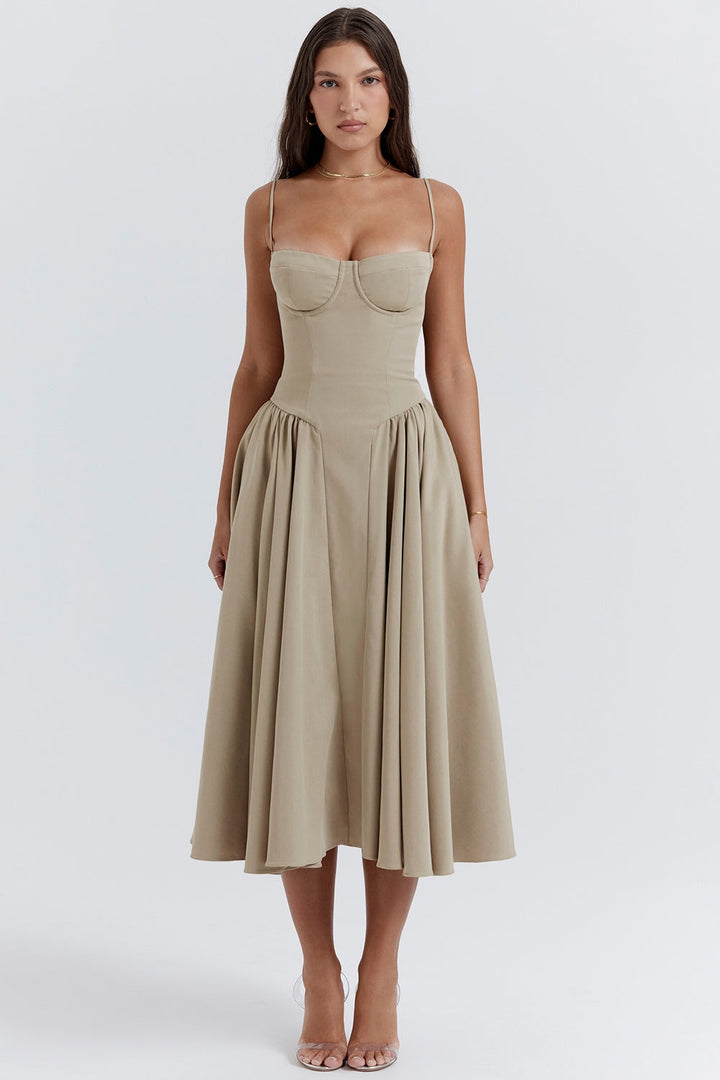 Marvelle™ | Corset Midi Dress