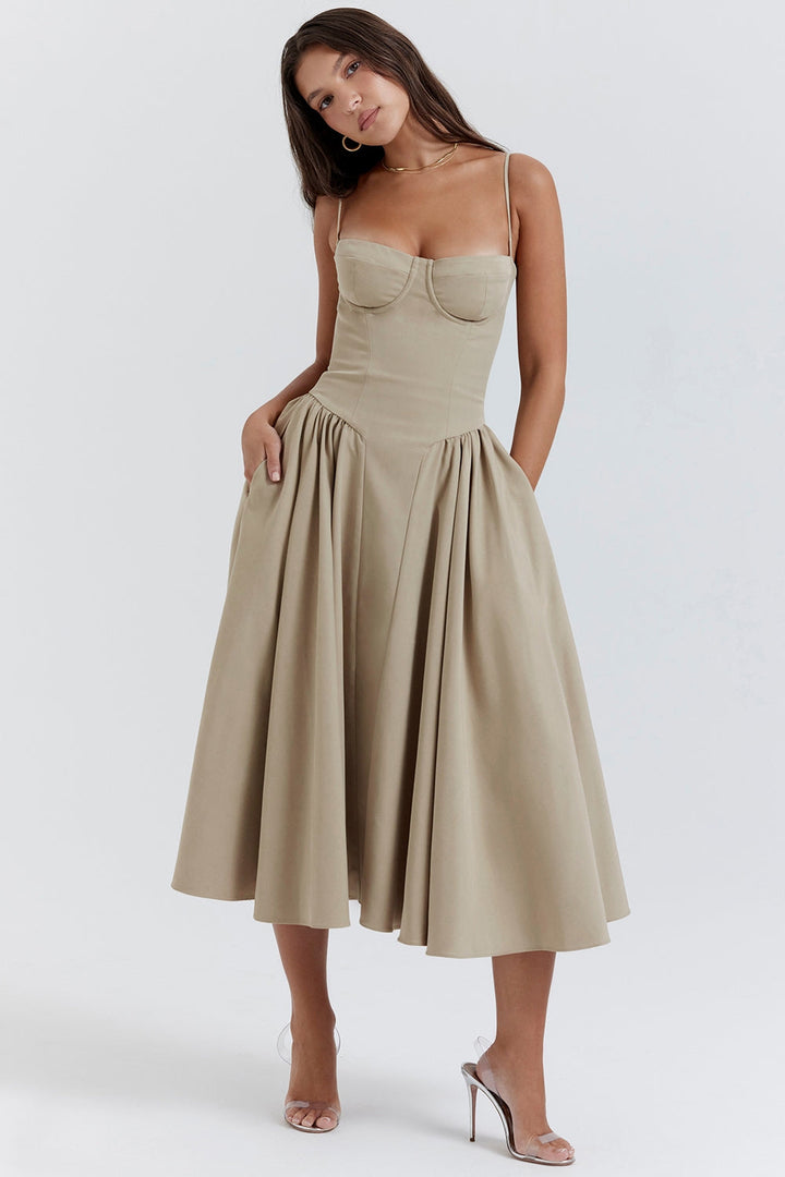 Marvelle™ | Corset Midi Dress