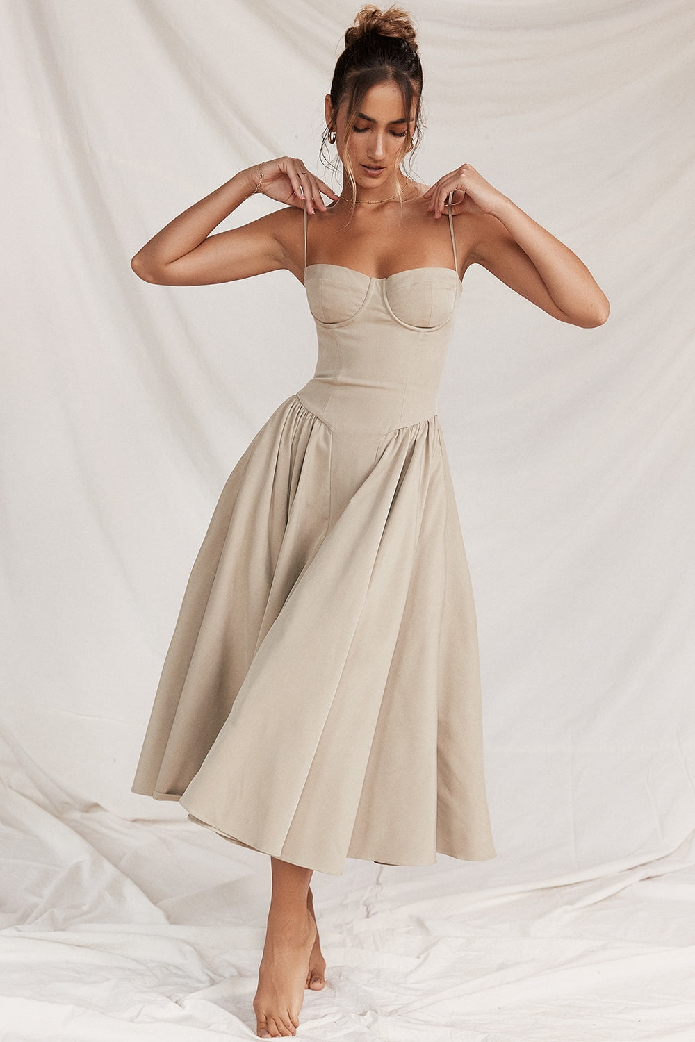 Marvelle™ | Corset Midi Dress