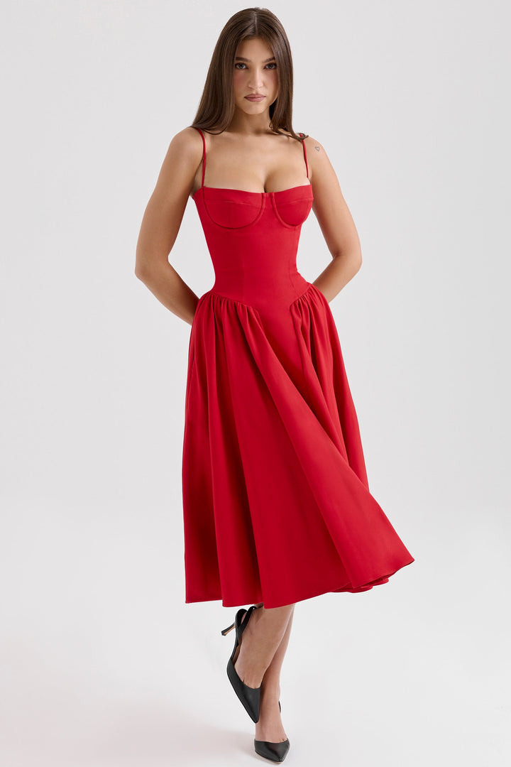 Marvelle™ | Corset Midi Dress