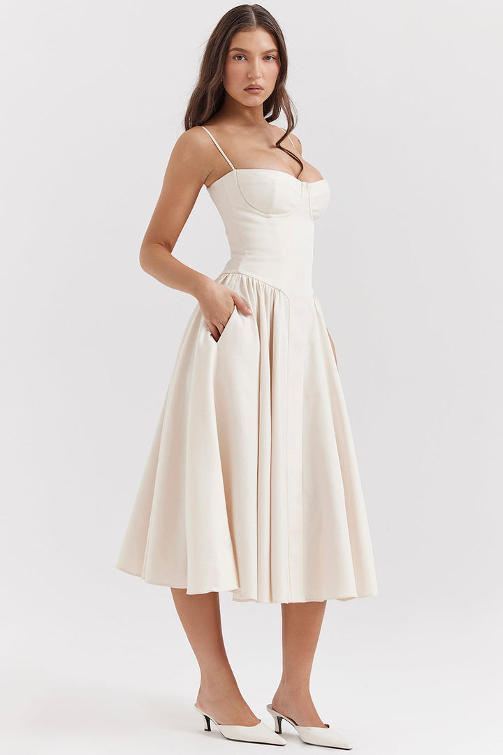 Marvelle™ | Corset Midi Dress