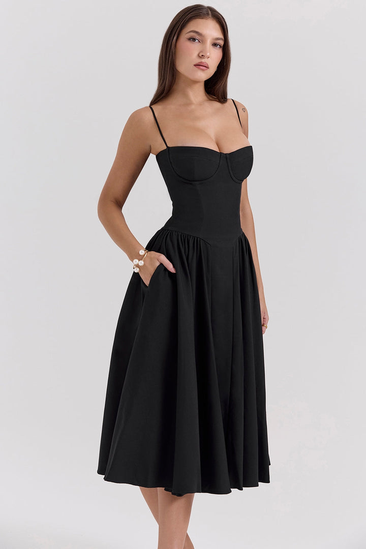 Marvelle™ | Corset Midi Dress