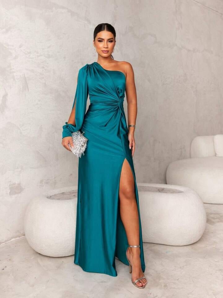 Vivelle™ | Silk Slit Dress